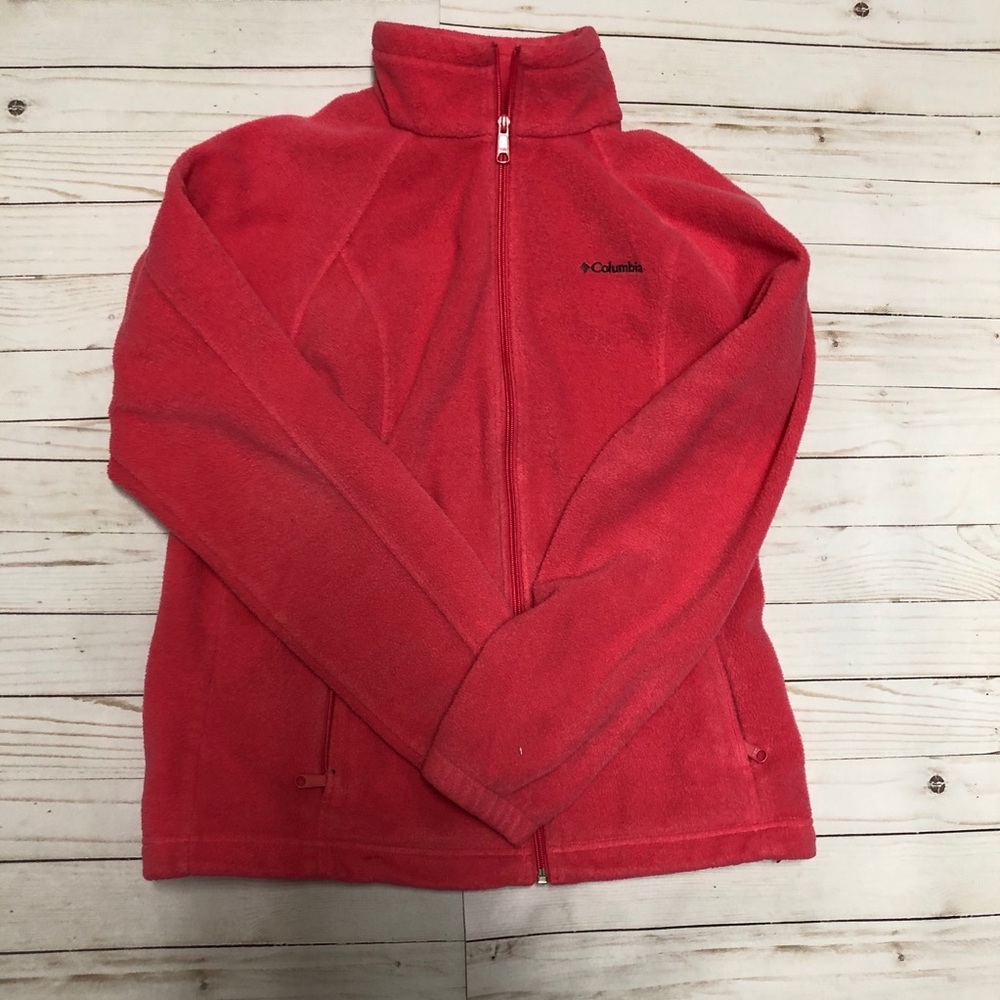 Columbia ladies soft pink fleece size lge